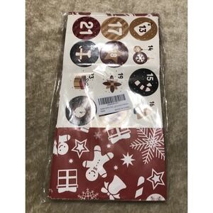 New Swedin 24 pcs Paper Gift Bags with Stickers Crafts Gifts Cookies Christmas